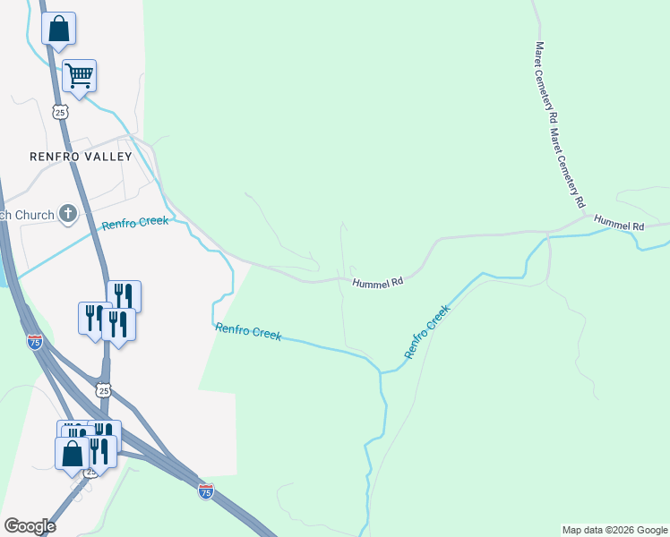 map of restaurants, bars, coffee shops, grocery stores, and more near 843 Hummel Road in Mount Vernon