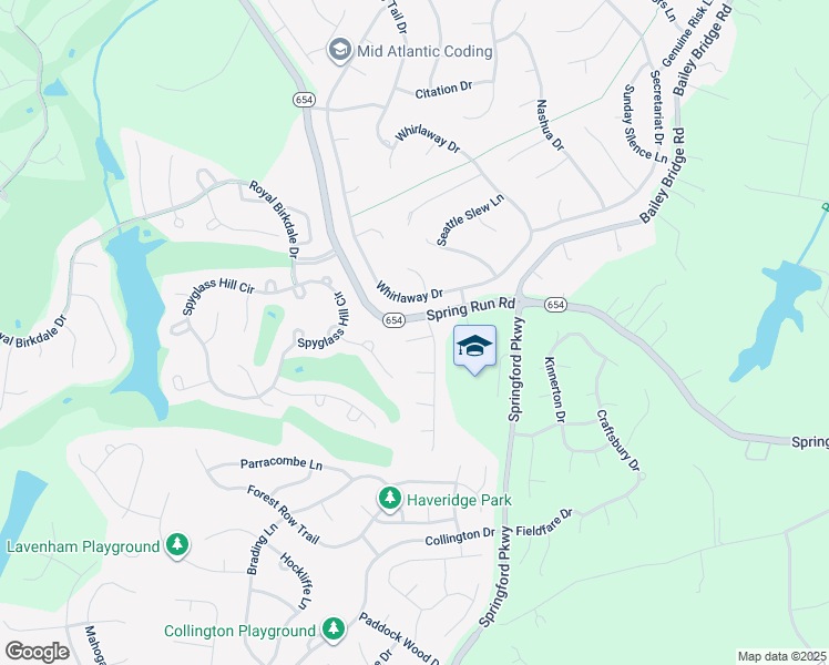map of restaurants, bars, coffee shops, grocery stores, and more near 14012 Brocket Court in Midlothian