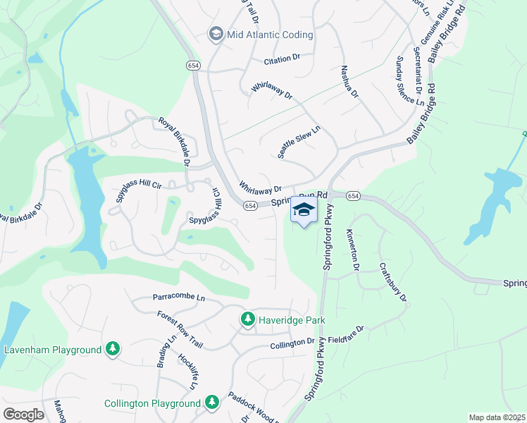 map of restaurants, bars, coffee shops, grocery stores, and more near 14012 Brocket Court in Midlothian