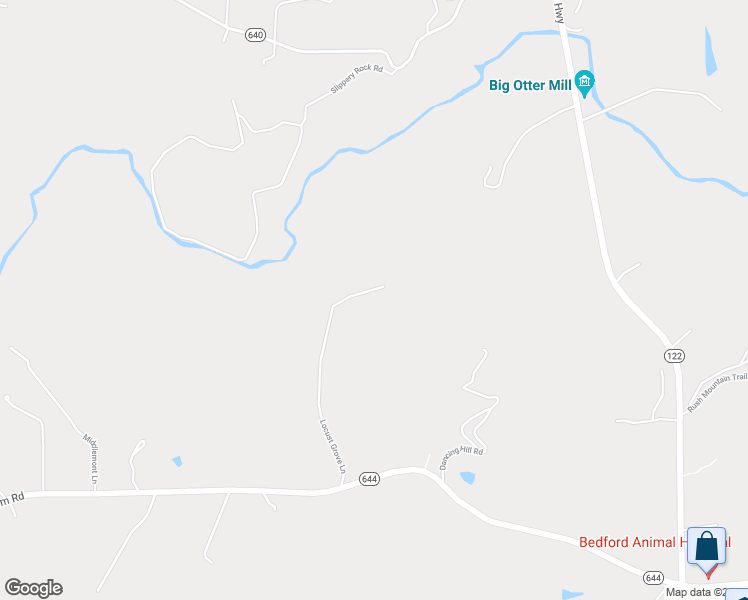 map of restaurants, bars, coffee shops, grocery stores, and more near 1580 Locust Grove Lane in Bedford