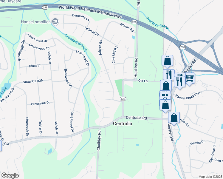 map of restaurants, bars, coffee shops, grocery stores, and more near 4800 Vestry Road in Richmond