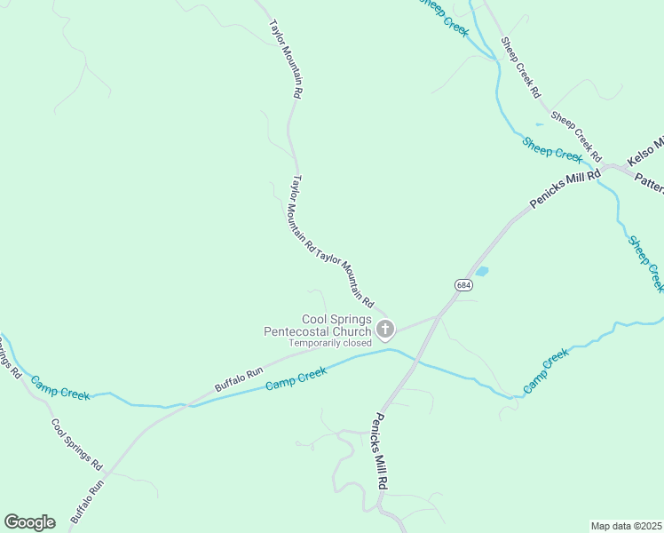 map of restaurants, bars, coffee shops, grocery stores, and more near 1260 Taylor Mountain Road in Thaxton