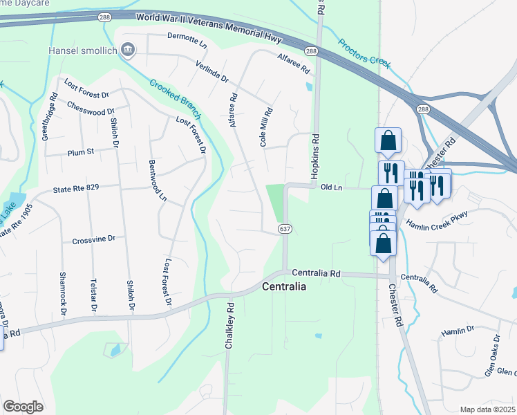 map of restaurants, bars, coffee shops, grocery stores, and more near 4800 Vestry Road in Richmond