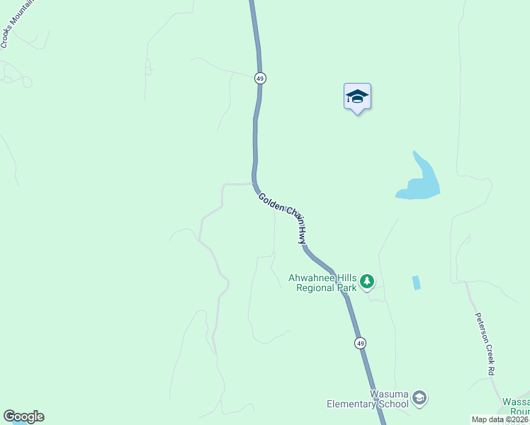 map of restaurants, bars, coffee shops, grocery stores, and more near 43710 Hilltop Lane in Ahwahnee