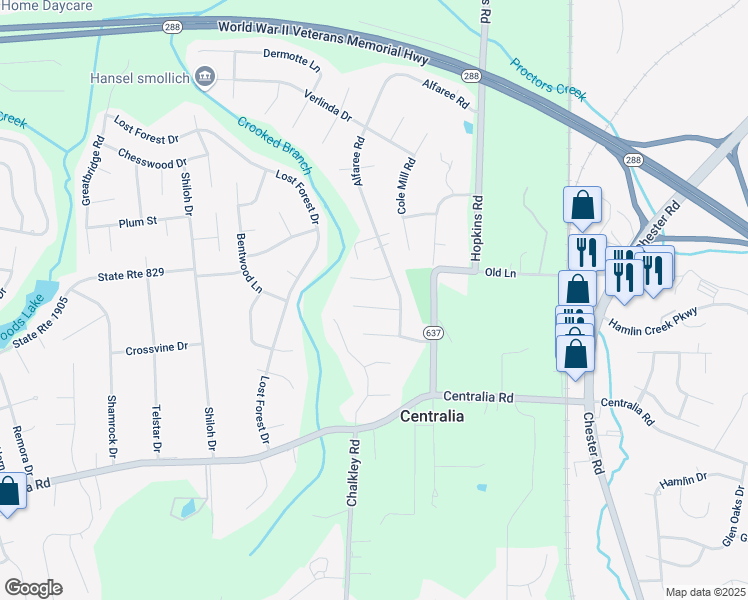 map of restaurants, bars, coffee shops, grocery stores, and more near 4824 Vestry Road in Richmond