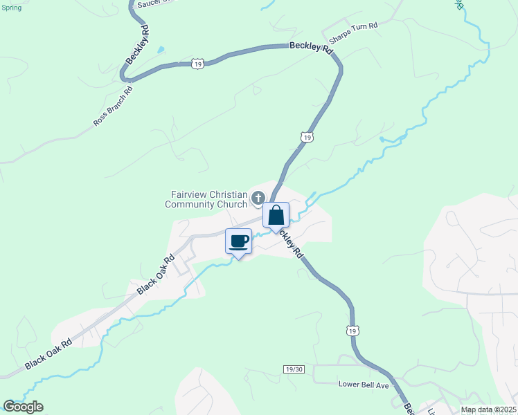 map of restaurants, bars, coffee shops, grocery stores, and more near 120 Black Oak Rd in Princeton