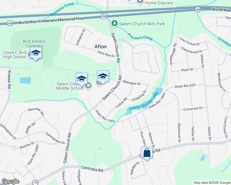 map of restaurants, bars, coffee shops, grocery stores, and more near 5506 Chanson Road in Richmond
