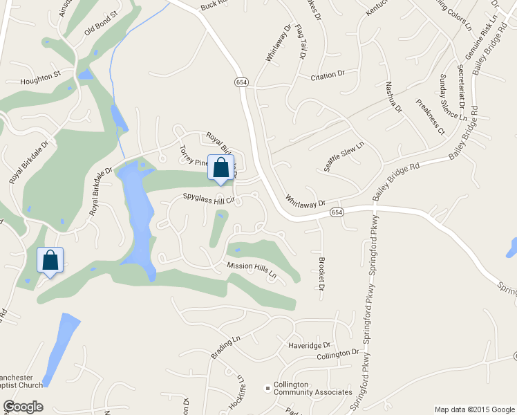 map of restaurants, bars, coffee shops, grocery stores, and more near 13931 Spyglass Hill Cir in Chesterfield
