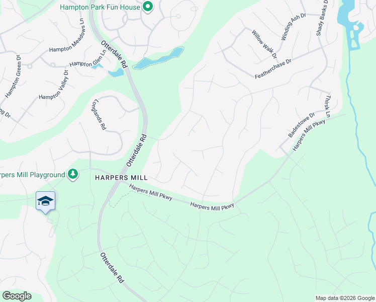 map of restaurants, bars, coffee shops, grocery stores, and more near 15619 Morocco Lane in Chesterfield
