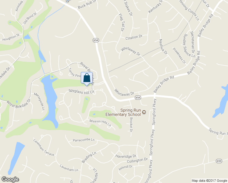 map of restaurants, bars, coffee shops, grocery stores, and more near 8137 Whirlaway Drive in Midlothian