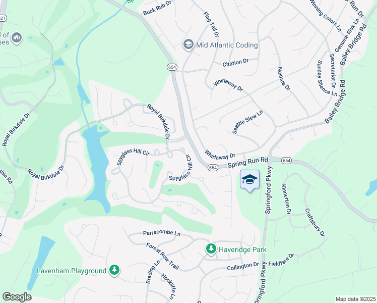 map of restaurants, bars, coffee shops, grocery stores, and more near 13942 Spyglass Hill Circle in Chesterfield
