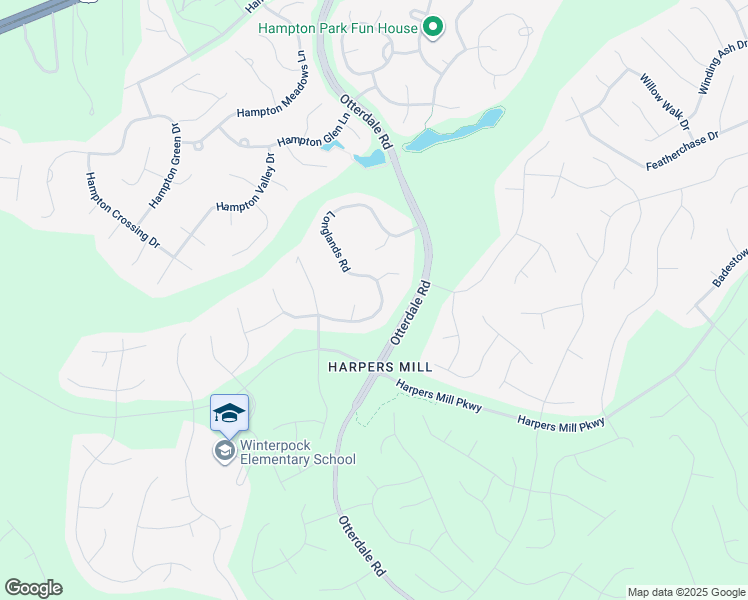 map of restaurants, bars, coffee shops, grocery stores, and more near 16006 Longlands Road in Chesterfield
