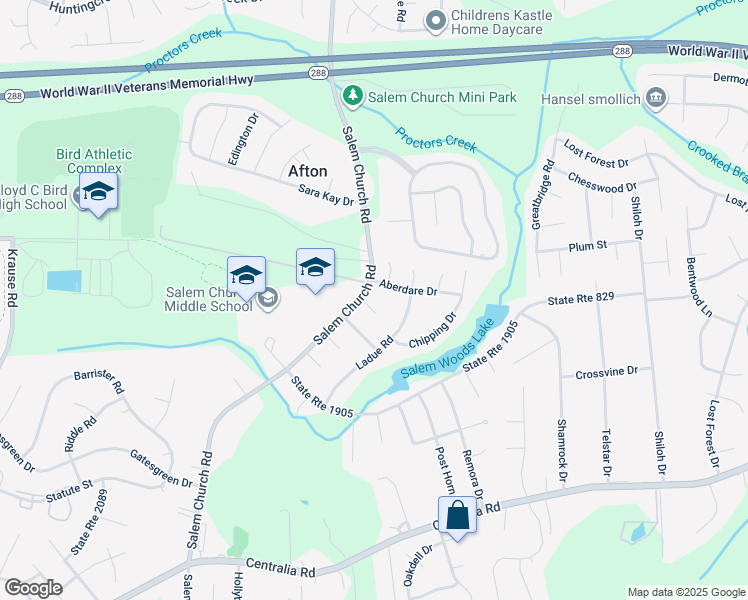 map of restaurants, bars, coffee shops, grocery stores, and more near 5506 Nordic Lane in Richmond