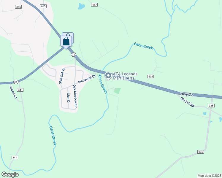 map of restaurants, bars, coffee shops, grocery stores, and more near 211 Cane Creek Lane in Jackson