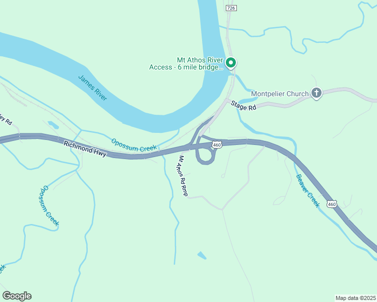 map of restaurants, bars, coffee shops, grocery stores, and more near 7033 Richmond Highway in Lynchburg