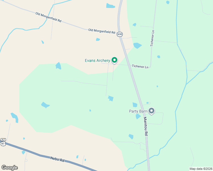 map of restaurants, bars, coffee shops, grocery stores, and more near 441 Beeny Lane in Manitou