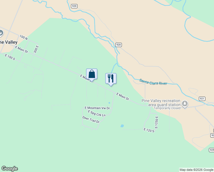 map of restaurants, bars, coffee shops, grocery stores, and more near 1001 Pine Valley Road in Pine Valley