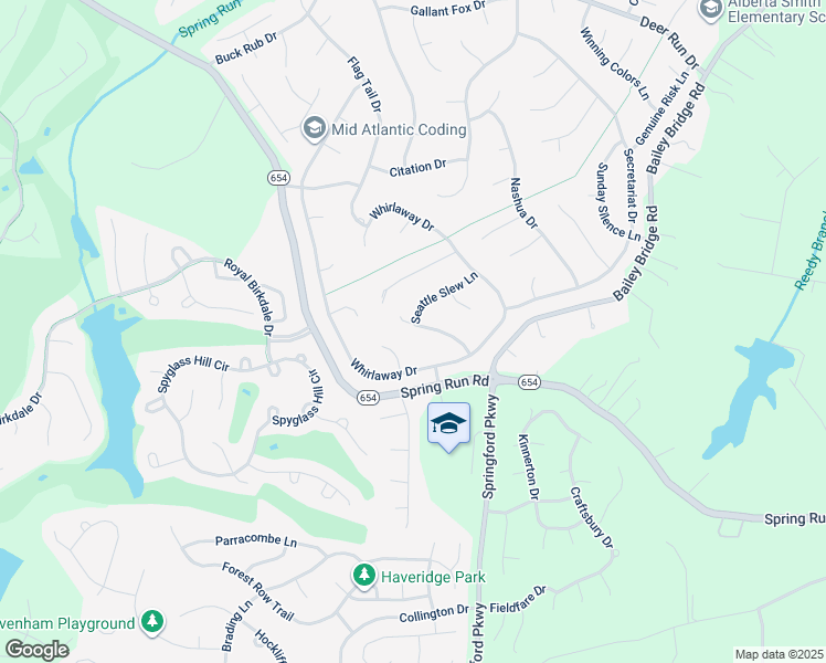 map of restaurants, bars, coffee shops, grocery stores, and more near 8224 Ferdinand Lane in Midlothian