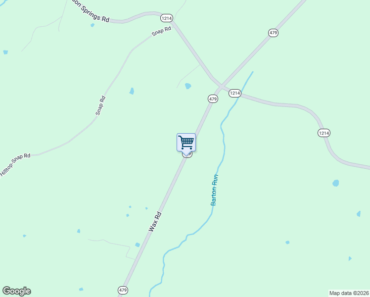map of restaurants, bars, coffee shops, grocery stores, and more near 4900-5530 Wax Road in Clarkson