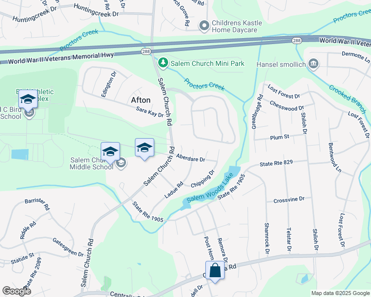 map of restaurants, bars, coffee shops, grocery stores, and more near 9405 Fenestra Circle in Richmond