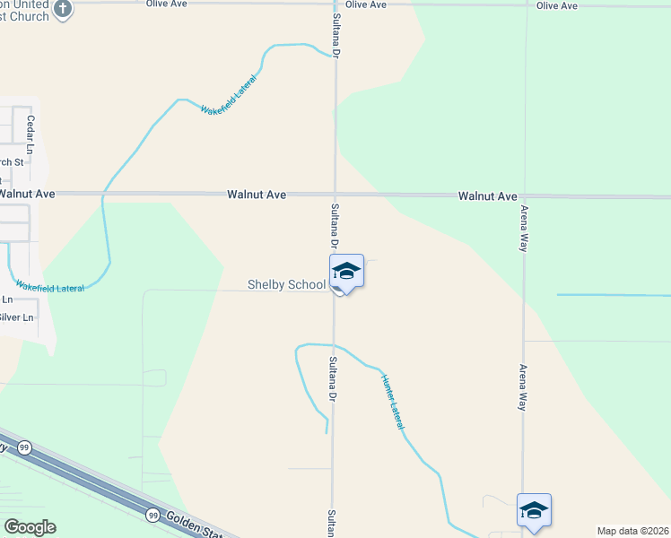 map of restaurants, bars, coffee shops, grocery stores, and more near 6651-6999 Sultana Drive in Livingston