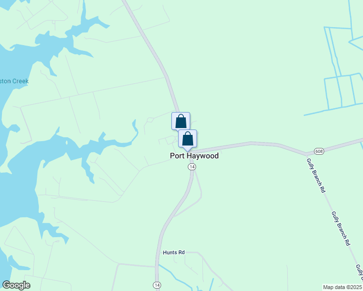 map of restaurants, bars, coffee shops, grocery stores, and more near 3734 New Point Comfort Highway in Port Haywood