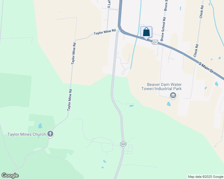 map of restaurants, bars, coffee shops, grocery stores, and more near Rochester Road in Beaver Dam