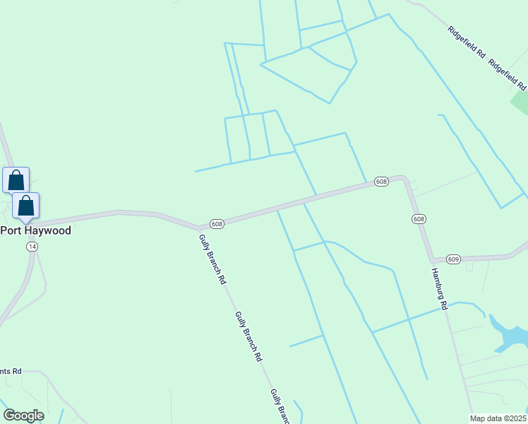 map of restaurants, bars, coffee shops, grocery stores, and more near 815 Hamburg Road in Port Haywood