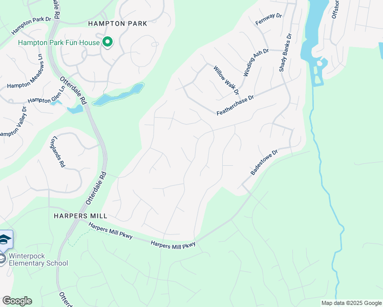map of restaurants, bars, coffee shops, grocery stores, and more near 8224 Hartridge Drive in Chesterfield