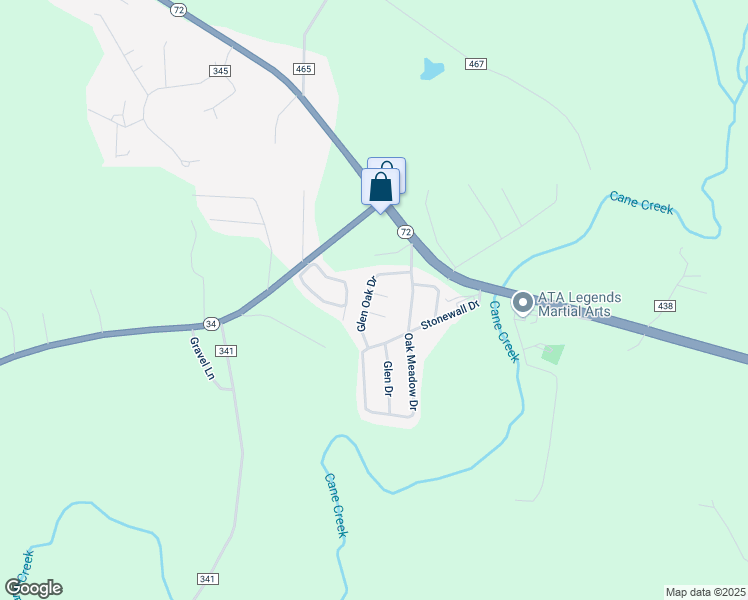 map of restaurants, bars, coffee shops, grocery stores, and more near 122 Shady Oaks in Jackson