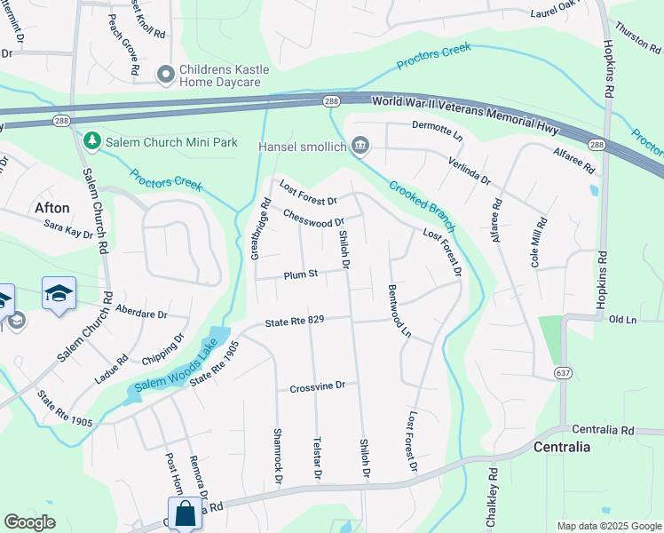 map of restaurants, bars, coffee shops, grocery stores, and more near 5212 Plum Street in Richmond