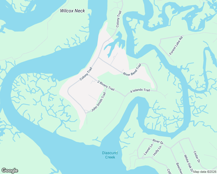 map of restaurants, bars, coffee shops, grocery stores, and more near 2 2 Rivers Trail in Lanexa