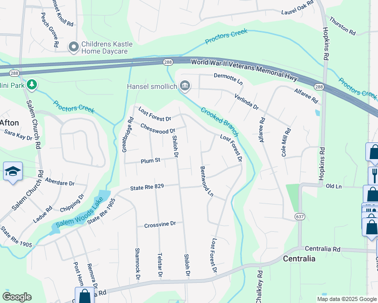 map of restaurants, bars, coffee shops, grocery stores, and more near 9300 Malcott Court in Richmond