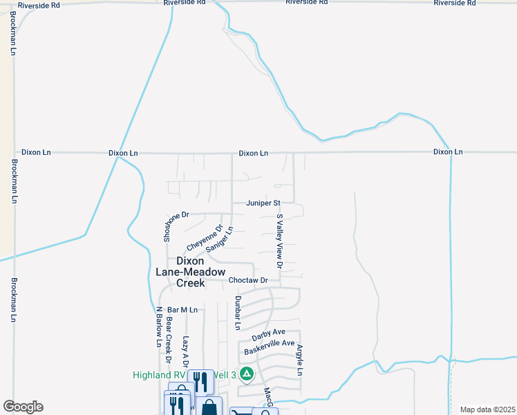 map of restaurants, bars, coffee shops, grocery stores, and more near 2348 Shoshone Drive in Bishop