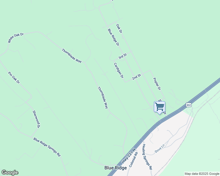 map of restaurants, bars, coffee shops, grocery stores, and more near 479 Fields Avenue in Blue Ridge