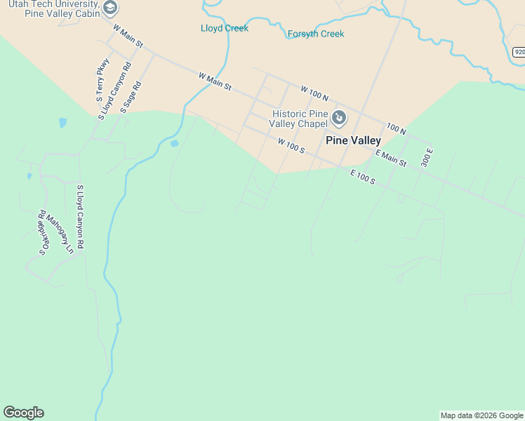 map of restaurants, bars, coffee shops, grocery stores, and more near 200 West 325 South in Pine Valley