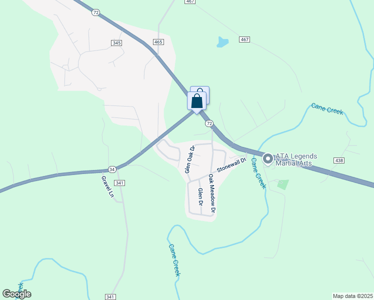 map of restaurants, bars, coffee shops, grocery stores, and more near 122 Shady Oaks in Jackson