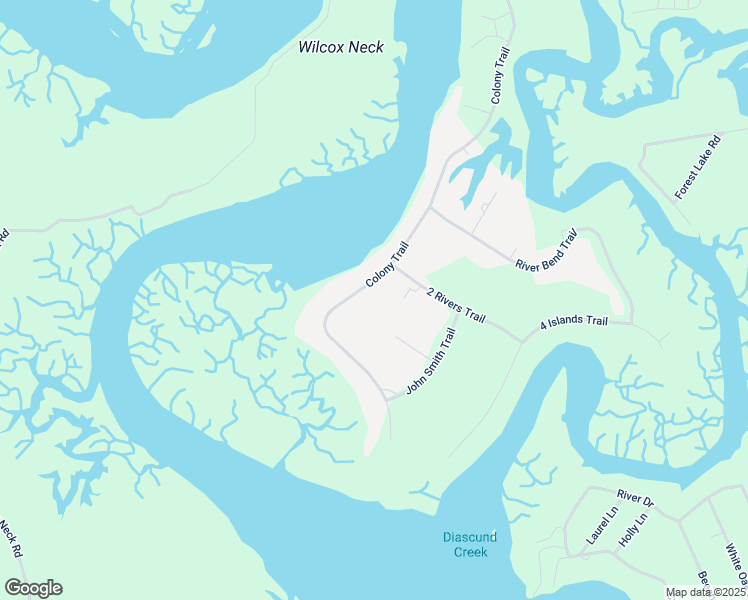 map of restaurants, bars, coffee shops, grocery stores, and more near 329 Colony Trail in Lanexa