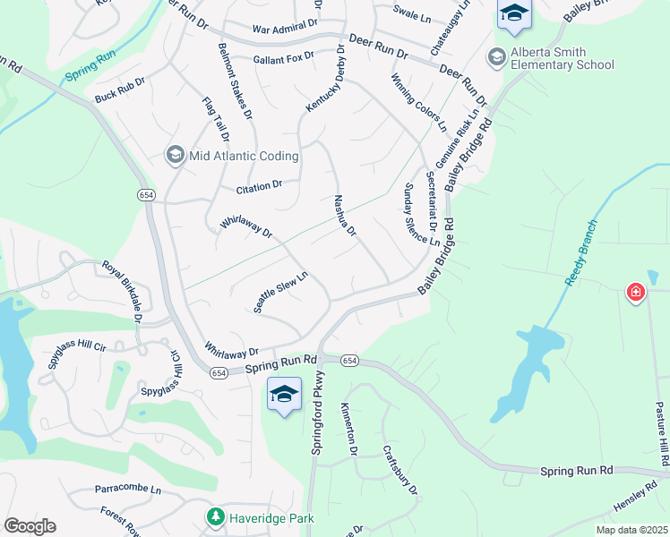 map of restaurants, bars, coffee shops, grocery stores, and more near 13737 Nashua Turn in Midlothian