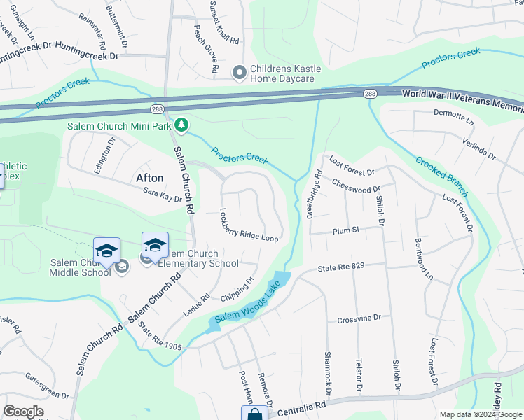 map of restaurants, bars, coffee shops, grocery stores, and more near 5130 Croft Crossing Drive in Richmond