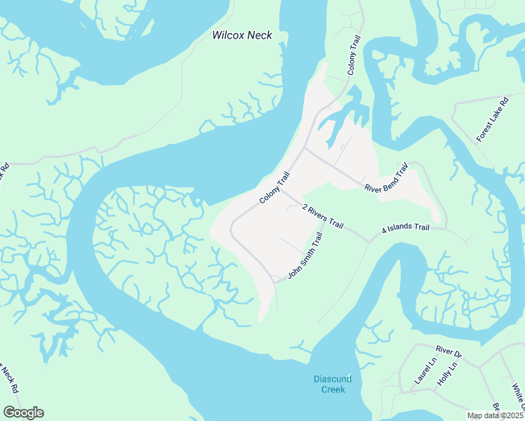 map of restaurants, bars, coffee shops, grocery stores, and more near 329 Colony Trail in Lanexa