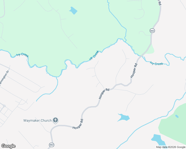 map of restaurants, bars, coffee shops, grocery stores, and more near 1118 Ivy Creek Drive in Forest