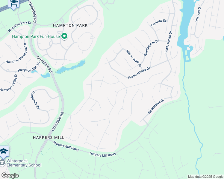 map of restaurants, bars, coffee shops, grocery stores, and more near 15512 Crows Nest Court in Chesterfield