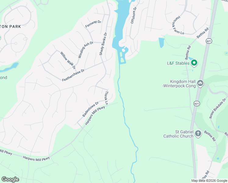 map of restaurants, bars, coffee shops, grocery stores, and more near 8407 Thirsk Lane in Chesterfield