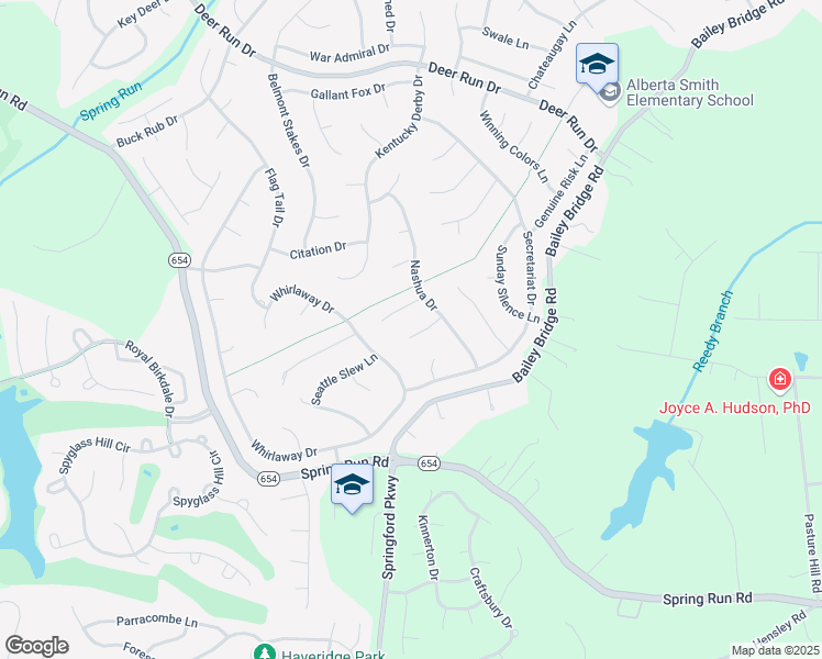 map of restaurants, bars, coffee shops, grocery stores, and more near 13730 Nashua Turn in Midlothian