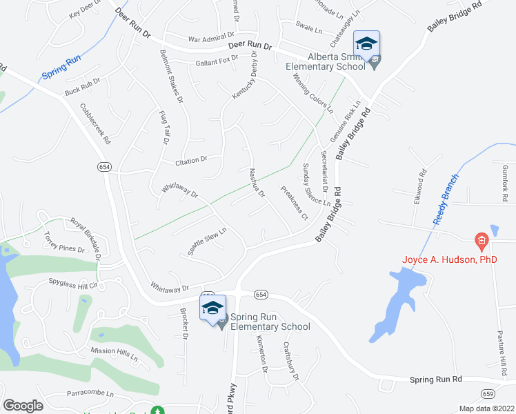 map of restaurants, bars, coffee shops, grocery stores, and more near 13716 Nashua Turn in Midlothian