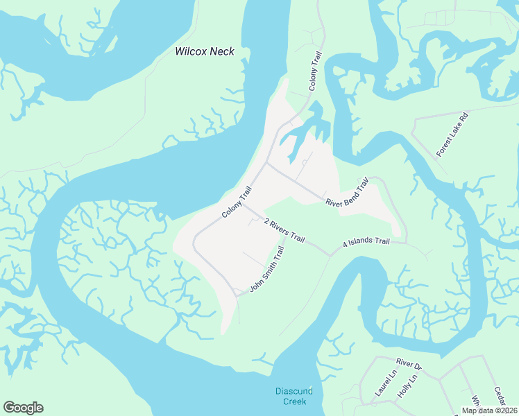 map of restaurants, bars, coffee shops, grocery stores, and more near 15310 2 Rivers Trail in Lanexa