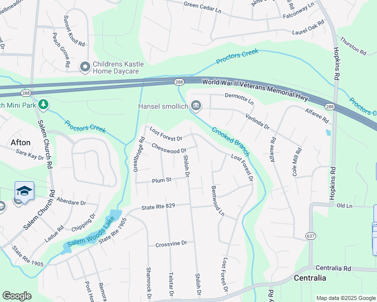 map of restaurants, bars, coffee shops, grocery stores, and more near 9301 Shiloh Drive in Richmond