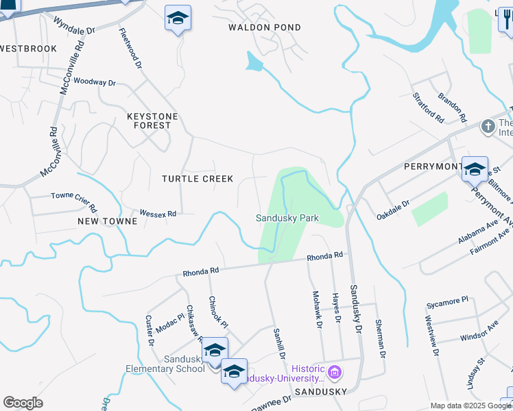 map of restaurants, bars, coffee shops, grocery stores, and more near 226 Jordan Court in Lynchburg