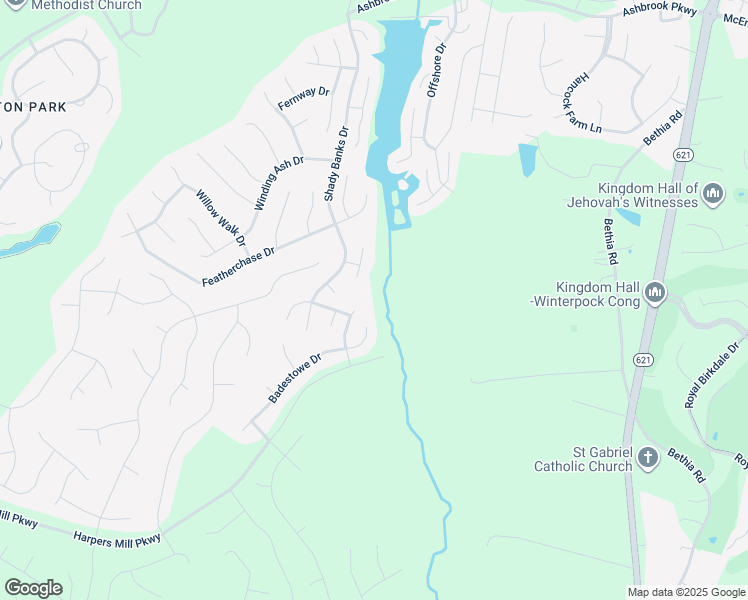 map of restaurants, bars, coffee shops, grocery stores, and more near 8407 Thirsk Lane in Chesterfield